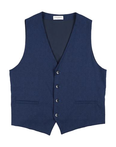 Paolo Pecora Babies'  Toddler Boy Tailored Vest Midnight Blue Size 6 Polyester, Viscose, Polyamide, Elastane