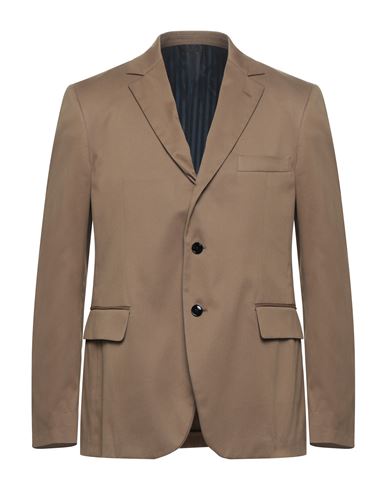 Mp Massimo Piombo Man Blazer Khaki Size 44 Cotton, Lycra In Beige