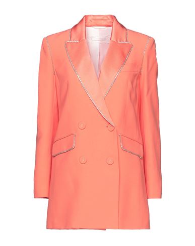 Patrizia Pepe Sera Woman Blazer Orange Size 8 Viscose, Polyester