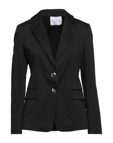 Gaelle Paris Gaëlle Paris Woman Blazer Black Size 10 Polyester, Viscose, Elastane