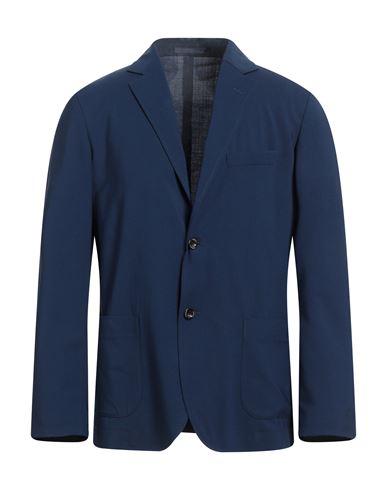 Cruna Man Suit Jacket Navy Blue Size 42 Virgin Wool, Elastane
