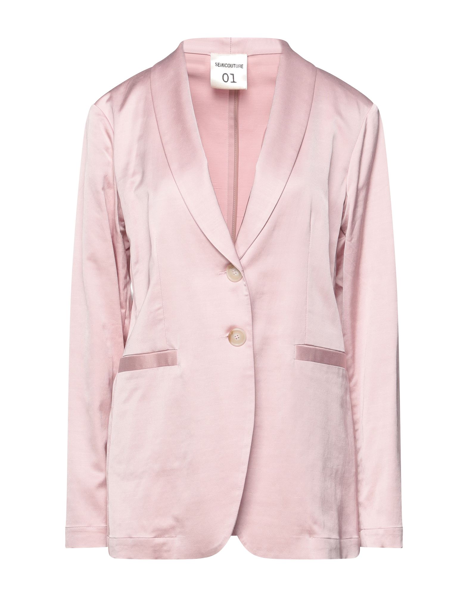 Semicouture Suit Jackets In Pink