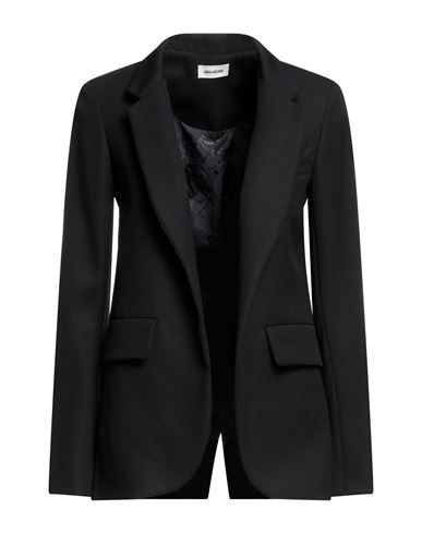 Zadig & Voltaire Woman Blazer Black Size 6 Wool