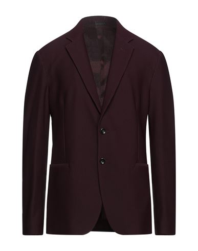 Giorgio Armani Man Suit Jacket Burgundy Size 42 Polyamide, Elastane In Red