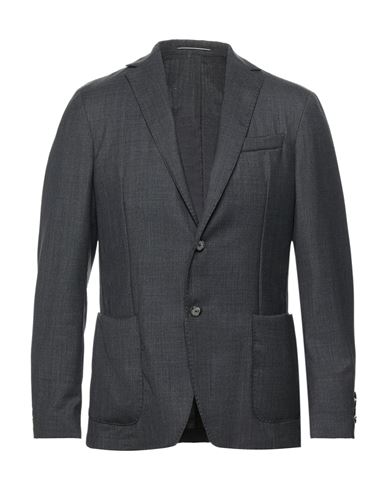 Shop Roda Man Blazer Lead Size 40 Virgin Wool In Grey