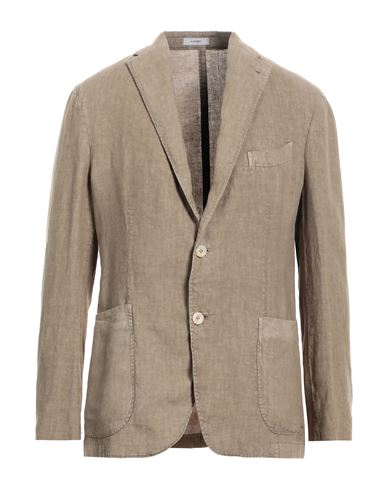 Boglioli Man Suit Jacket Sand Size 42 Linen In Beige
