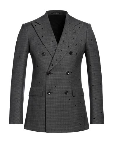 Emporio Armani Man Blazer Steel Grey Size 42 Virgin Wool