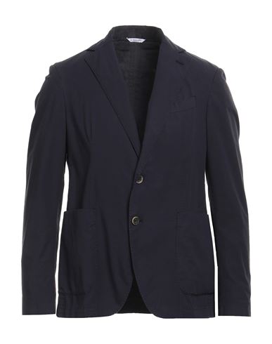 Manuel Ritz Man Suit Jacket Midnight Blue Size 40 Cotton, Elastane