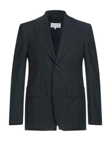 Man Blazer Midnight blue Size 38 Virgin Wool, Mohair wool