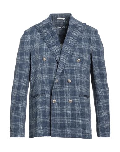 Circolo 1901 Man Suit Jacket Blue Size 44 Cotton, Elastane