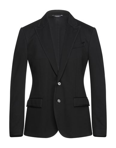 Dolce & Gabbana Man Blazer Black Size 42 Viscose, Polyamide, Elastane