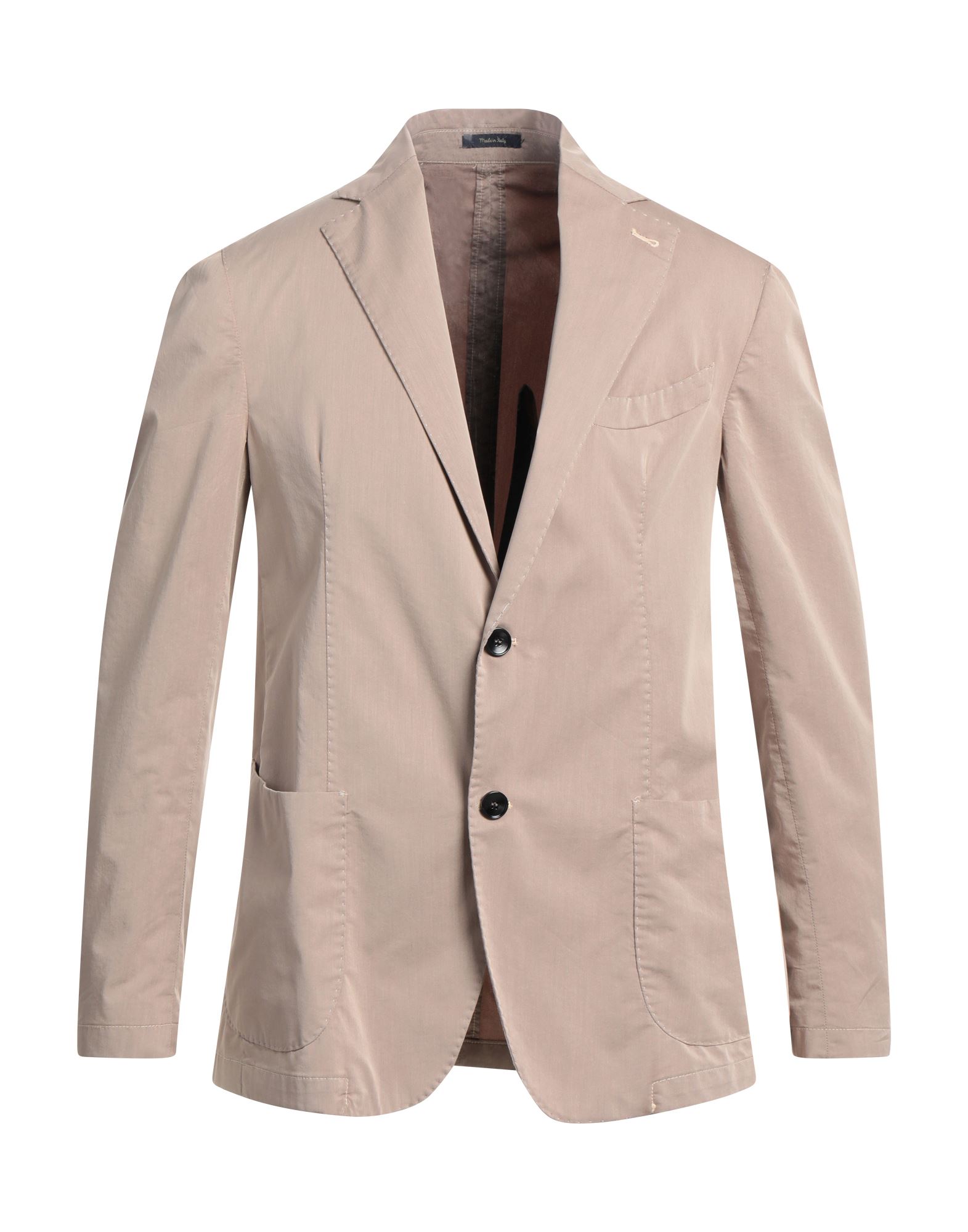 Galà Luxury Man Blazer Light Brown Size 42 Cotton, Polyester, Elastane In Beige