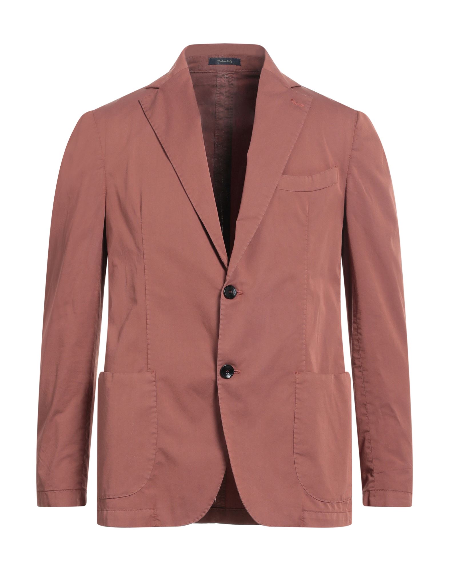 Galà Luxury Man Blazer Rust Size 46 Cotton, Polyester, Elastane In Red
