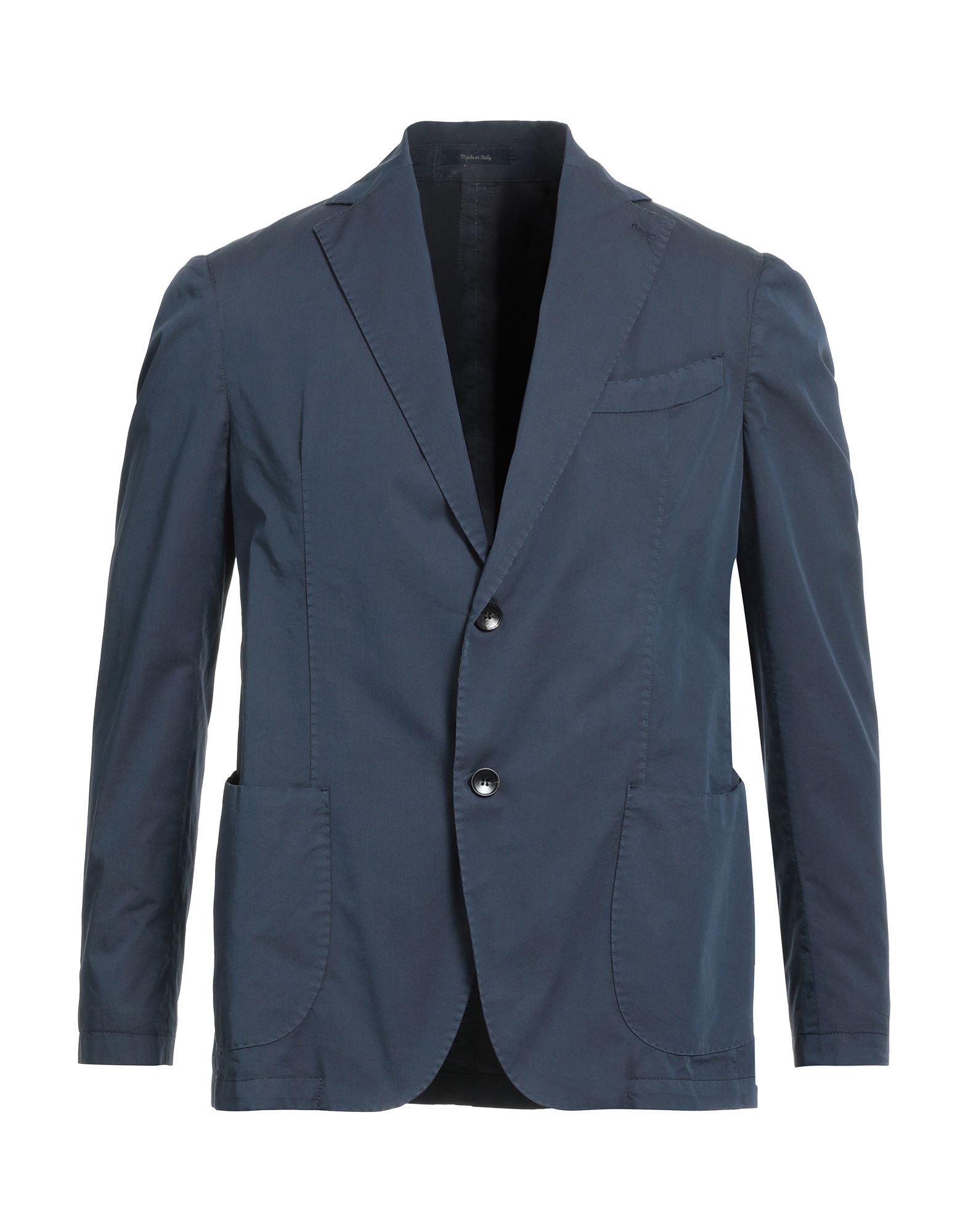 Galà Luxury Man Blazer Navy Blue Size 36 Cotton, Polyester, Elastane