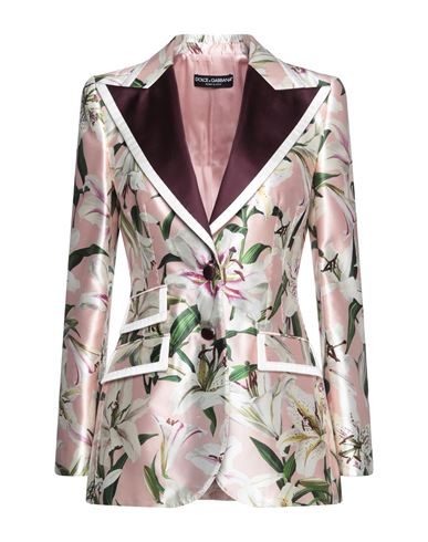 Dolce & Gabbana Woman Blazer Pink Size 4 Silk, Polyester