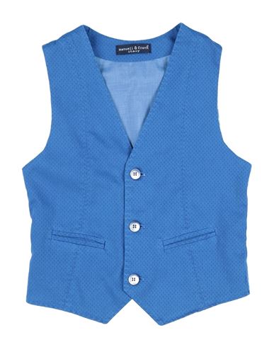 Manuell & Frank Babies'  Toddler Boy Vest Bright Blue Size 6 Cotton, Elastane