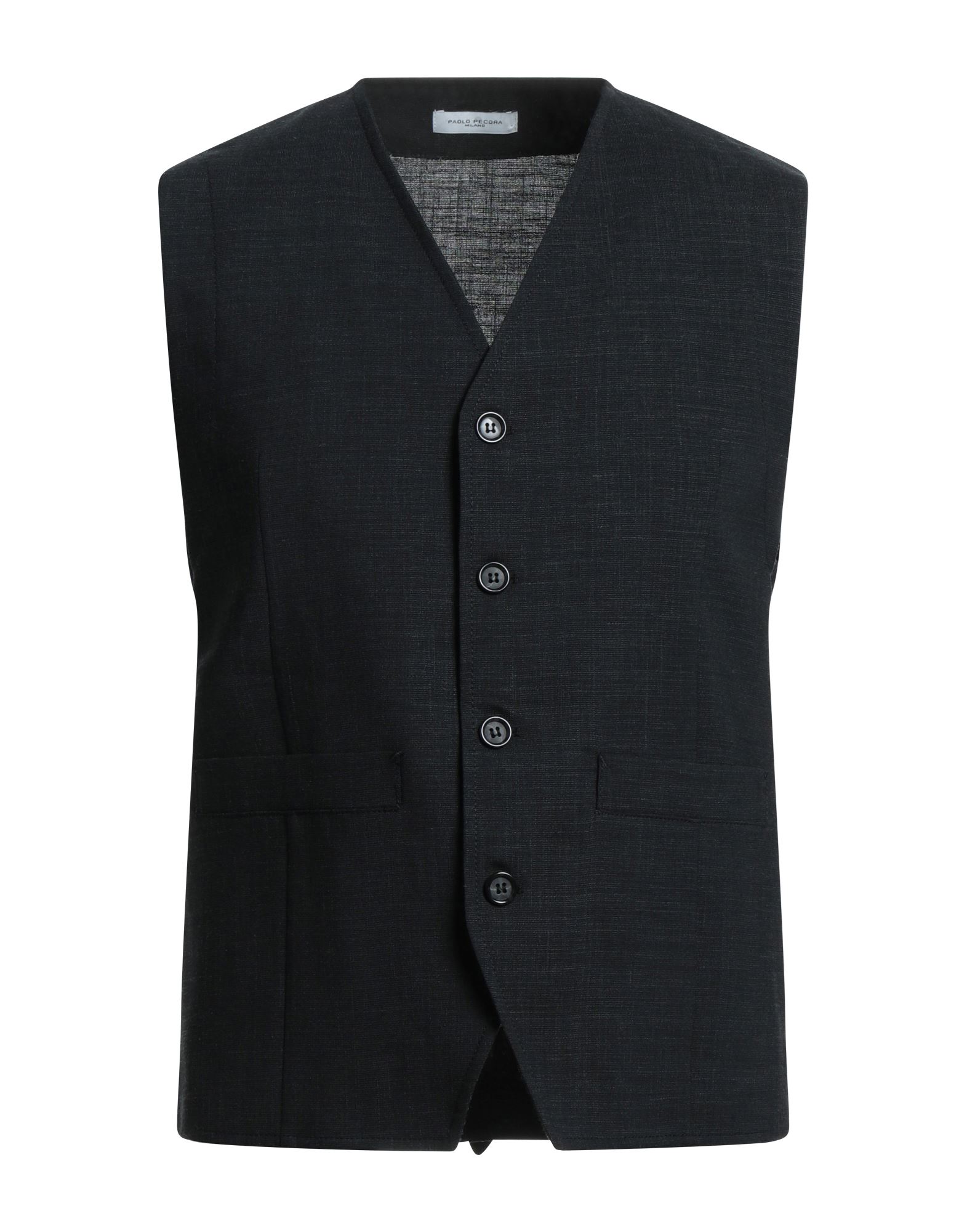 Paolo Pecora Vests In Black