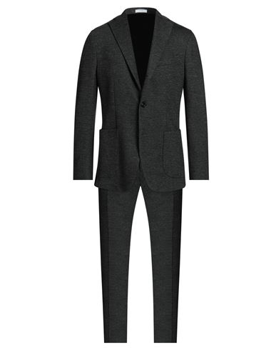 Shop Boglioli Man Suit Lead Size 42 Cotton, Virgin Wool, Polyamide In Grey