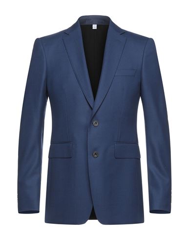 Burberry Man Suit Jacket Blue Size 42 Wool