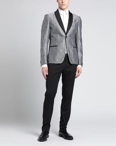 Alessandro Dell'acqua Man Suit Grey Size 46 Polyester, Viscose