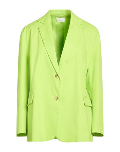 Vicolo Woman Blazer Lime Green Size Onesize Cotton, Elastane