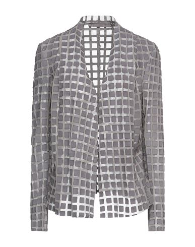 Salvatore Santoro Woman Suit Jacket Grey Size 6 Ovine Leather
