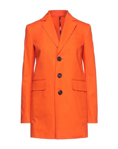 Dsquared2 Woman Blazer Orange Size 2 Virgin Wool, Polyester