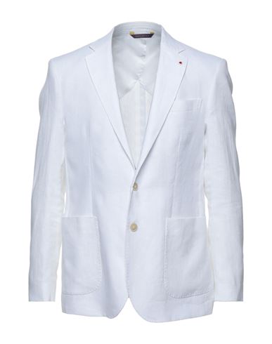 Eredi Del Duca Man Suit Jacket White Size 38 Linen