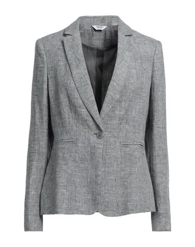 Liu •jo Woman Suit Jacket Black Size 8 Linen