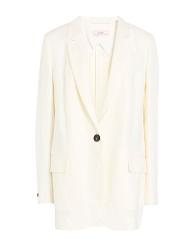 Peserico Woman Blazer Cream Size 6 Linen In Neutral