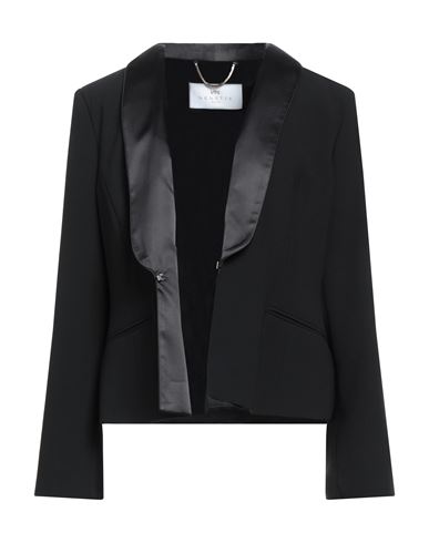 Nenette Woman Suit Jacket Black Size 12 Polyester, Elastane