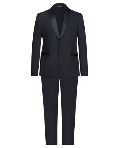 Man Suit Midnight blue Size 40 Polyester, Viscose, Elastane