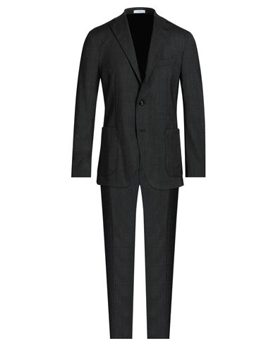 Boglioli Man Suit Steel Grey Size 40 Virgin Wool, Elastane