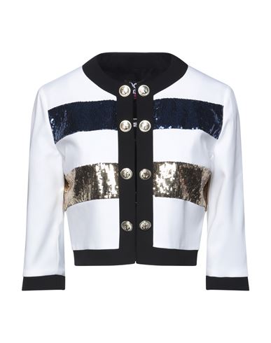 Doris S Woman Suit Jacket White Size 6 Viscose, Acetate, Elastane