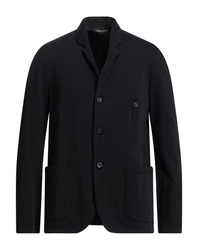 Hannes Roether Man Suit Jacket Black Size L Linen, Silk