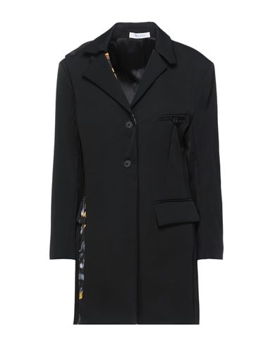 Delada Woman Blazer Black Size 4 Wool, Polyester