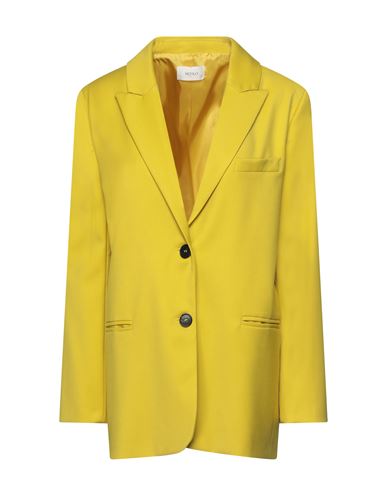 Vicolo Woman Blazer Yellow Size M Polyester, Viscose, Elastane