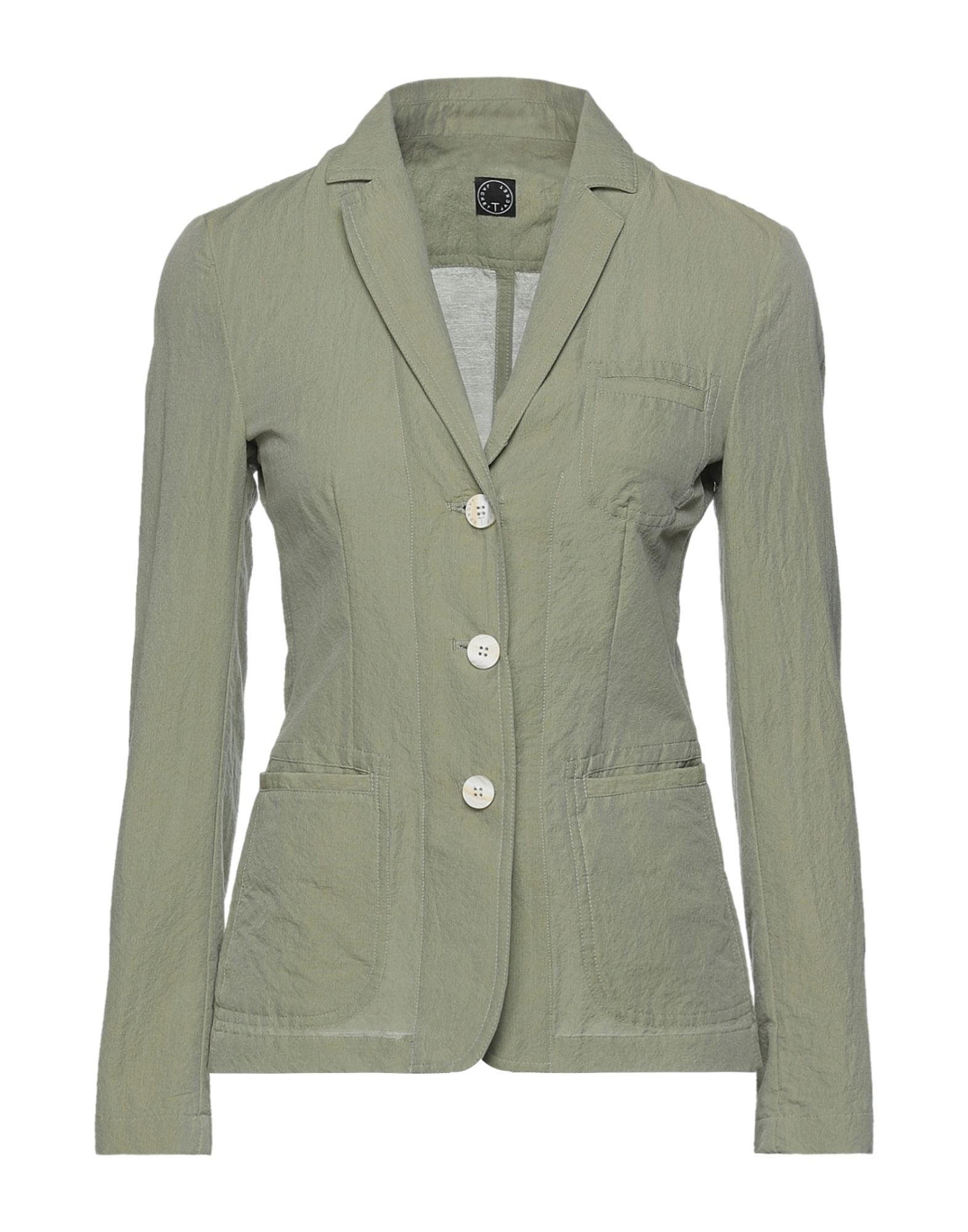 T-jacket By Tonello Suit Jackets In Sage Green