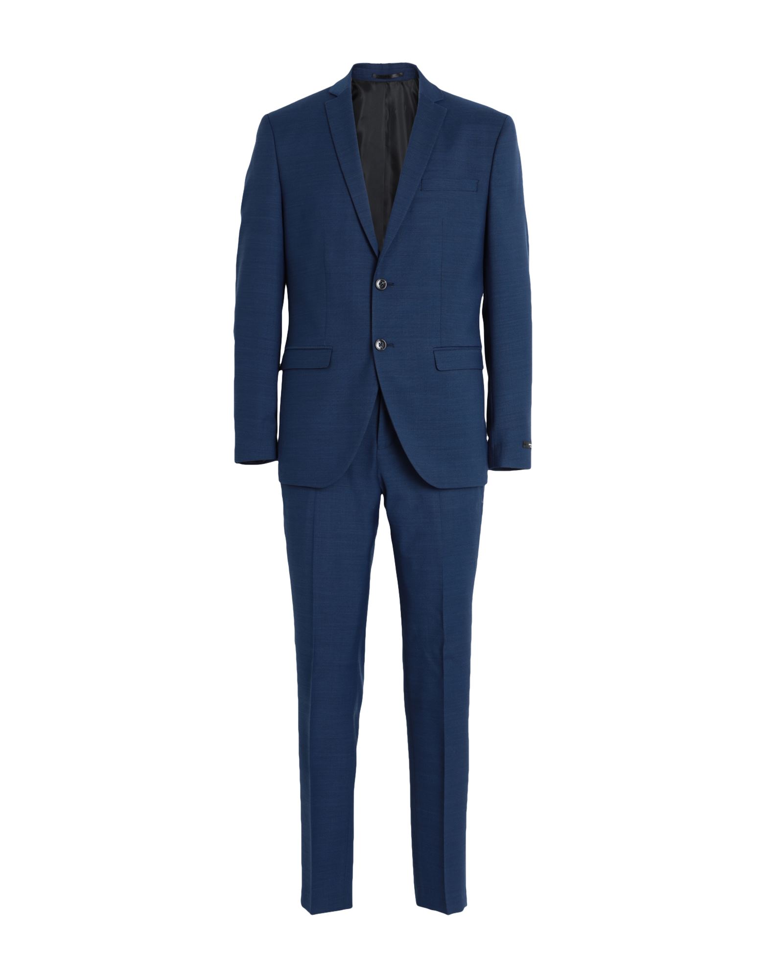 Jack & Jones Man Suit Navy Blue Size 46 Recycled Polyester, Wool, Viscose, Elastane