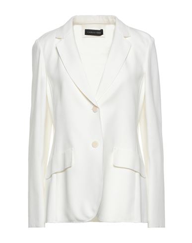 Caractere Caractère Woman Suit Jacket White Size 10 Viscose, Polyamide, Elastane In White