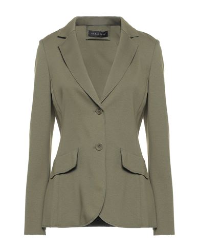 Caractere Caractère Woman Suit Jacket Military Green Size 4 Viscose, Polyamide, Elastane