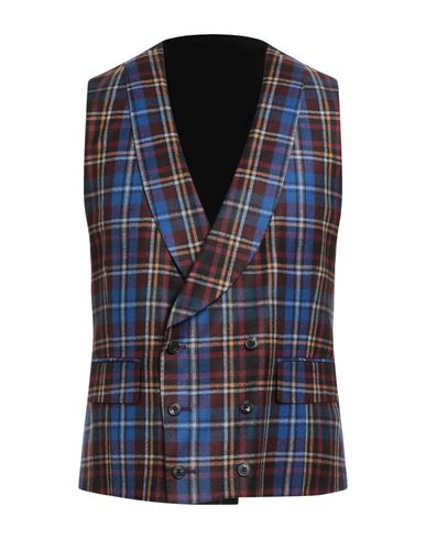 Gabriele Pasini Man Tailored Vest Bright Blue Size 40 Wool In Blue