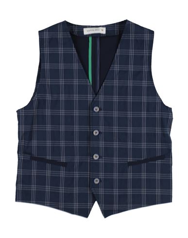 Manuel Ritz Babies'  Toddler Boy Tailored Vest Midnight Blue Size 5 Cotton, Polyester, Elastane