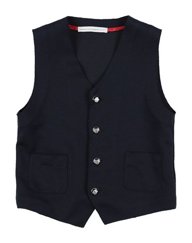 Grey Daniele Alessandrini Babies'  Toddler Boy Vest Midnight Blue Size 5 Polyester, Elastane