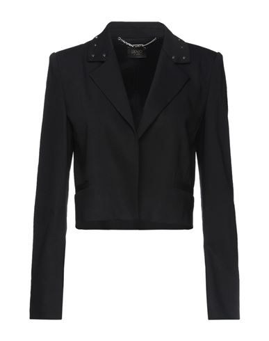 Liu •jo Woman Blazer Black Size 8 Polyester, Viscose, Elastane