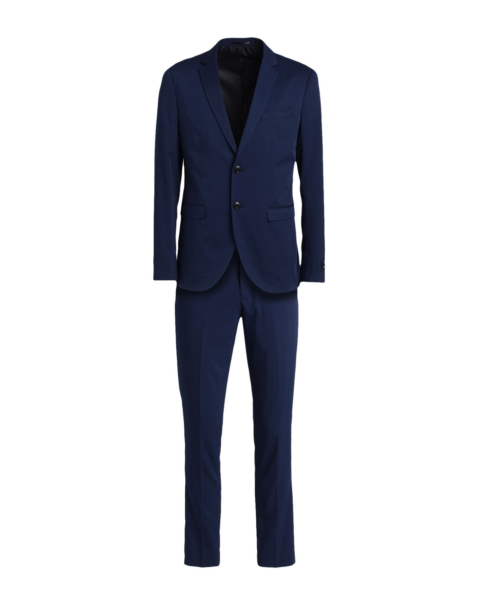 Jack & Jones Man Suit Blue Size 44 Polyester, Viscose, Elastane
