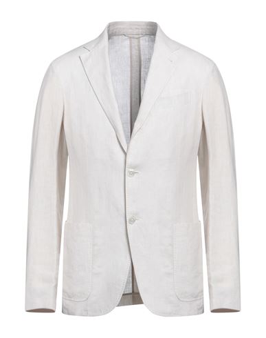 Zegna Man Suit Jacket Ivory Size 38 Linen In White