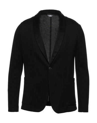 Fradi Man Suit Jacket Black Size 46 Cotton