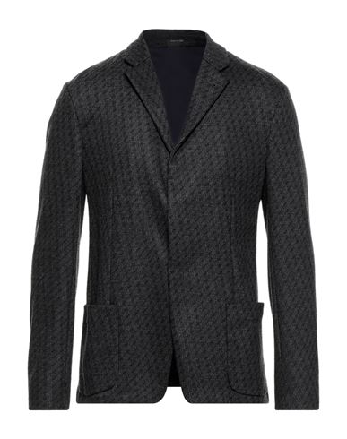 Emporio Armani Man Suit Jacket Steel Grey Size 38 Virgin Wool