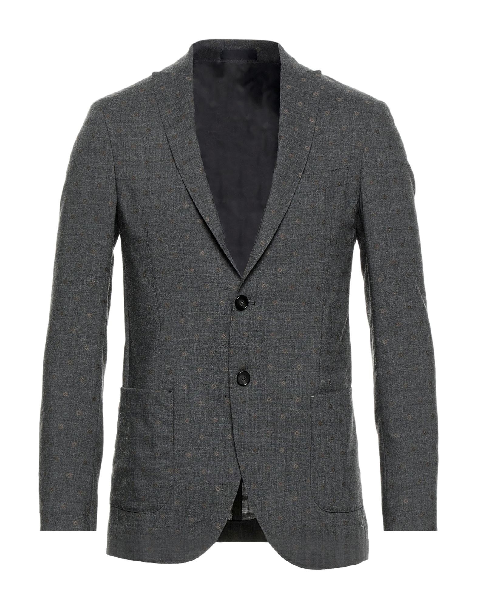 Shop Domenico Tagliente Man Blazer Steel Grey Size 42 Wool